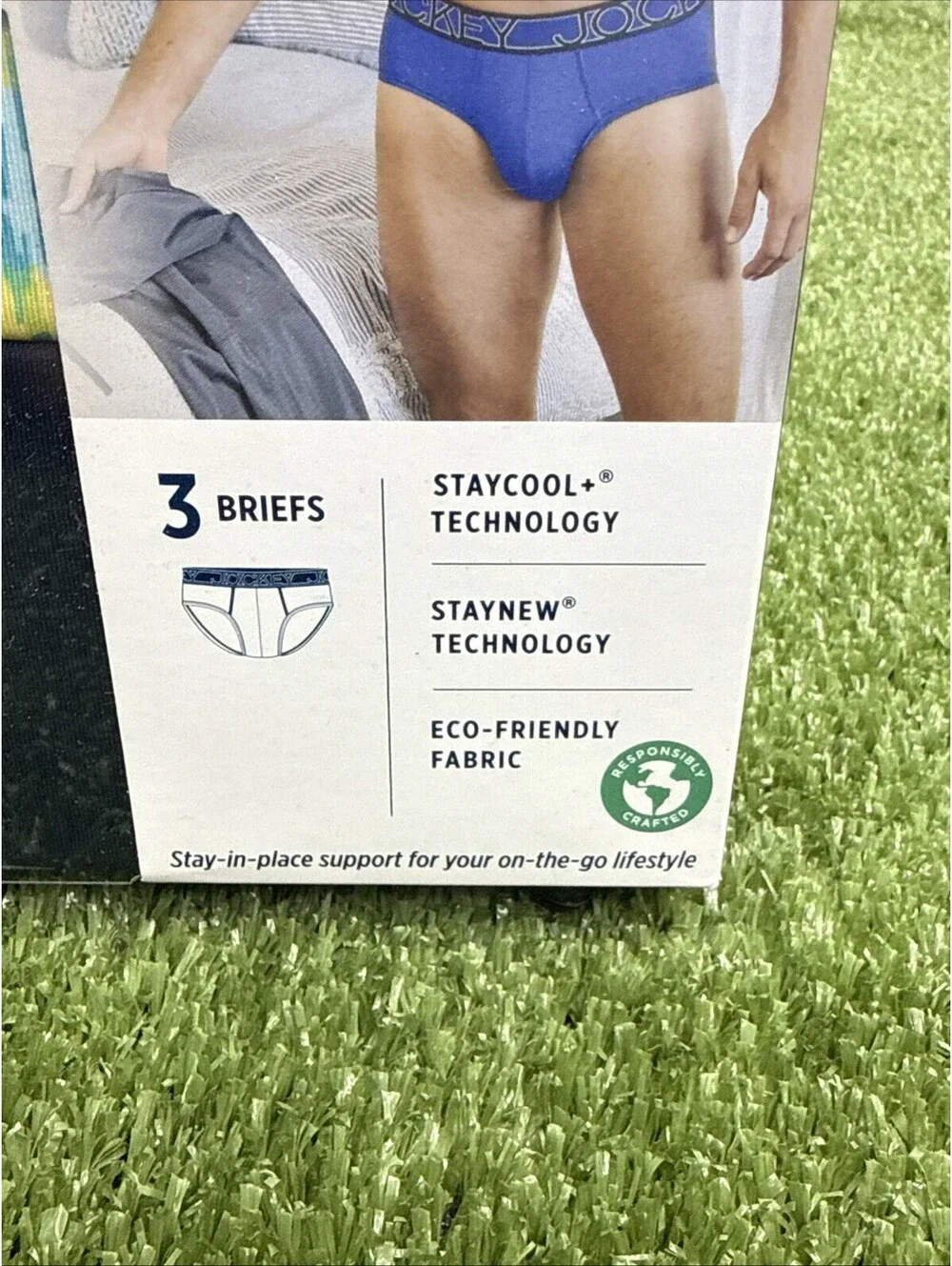 3pk Jockey Everyday Active Briefs Color Microfiber Poly/Spandex Size L 36-38 NEW
